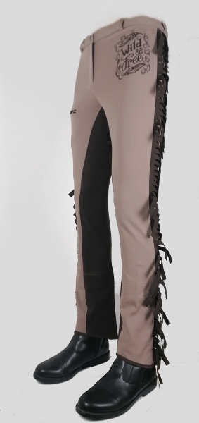 Limited Jodhpurbreeches Cowgirl Wild & Free  in camel-brown